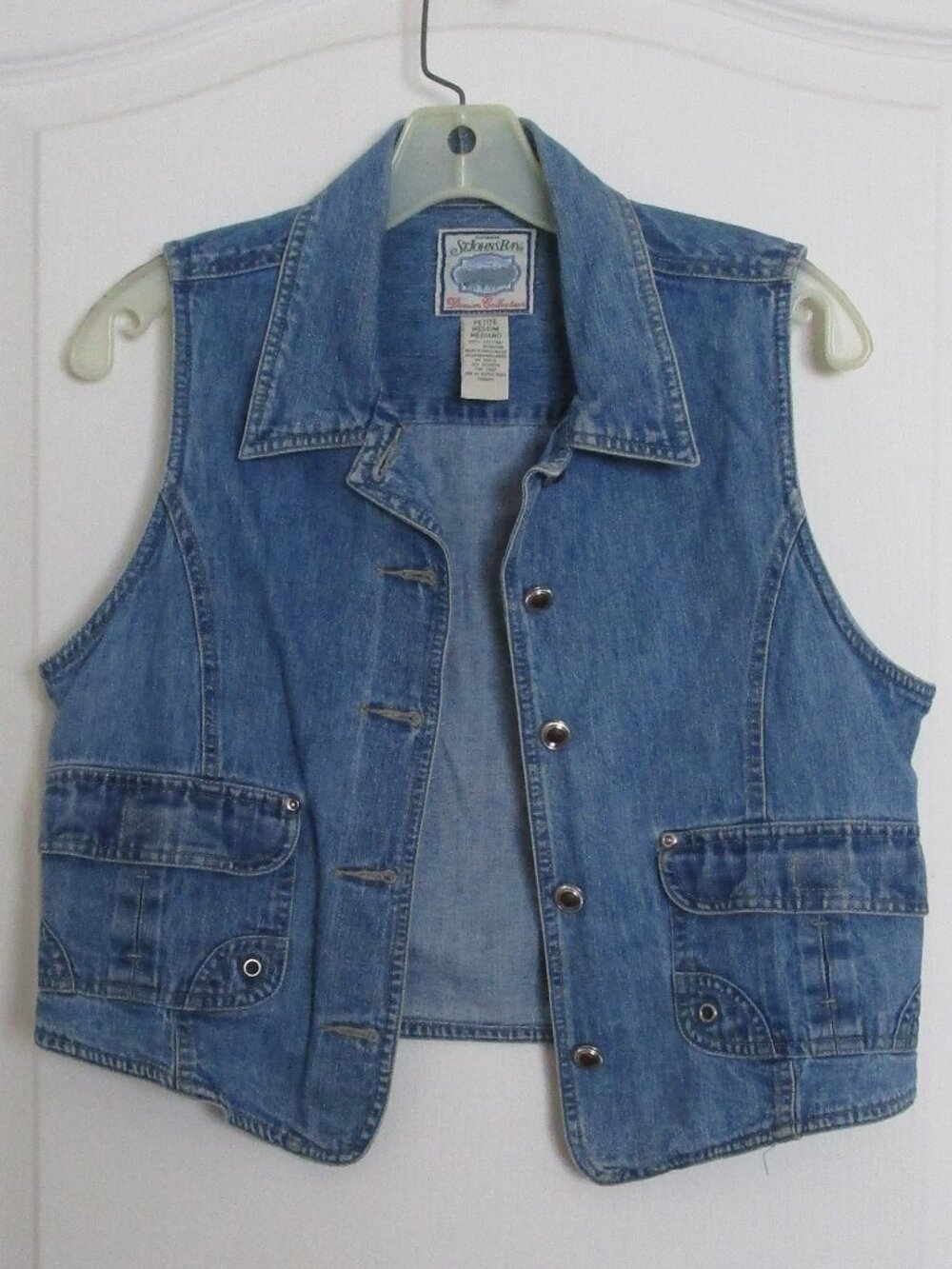 100% cotton denim vest